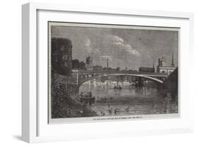 New Iron Bridge over the Ouse, at Lendal, York-null-Framed Giclee Print