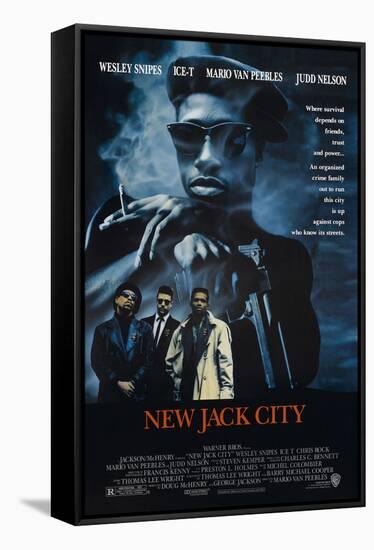 New Jack City [1991], directed by MARIO VAN PEEBLES.-null-Framed Stretched Canvas
