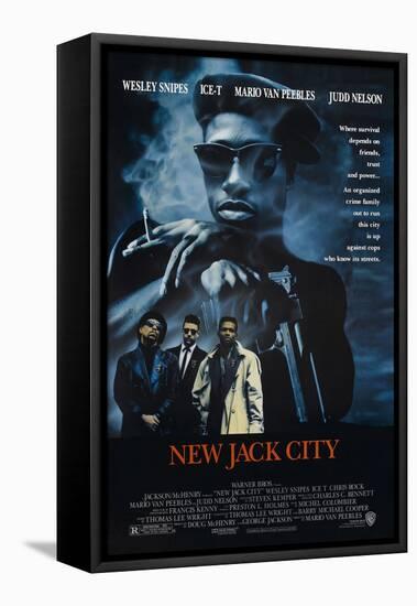 New Jack City [1991], directed by MARIO VAN PEEBLES.-null-Framed Stretched Canvas