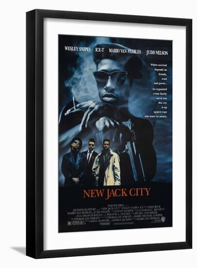 New Jack City [1991], directed by MARIO VAN PEEBLES.-null-Framed Premium Photographic Print