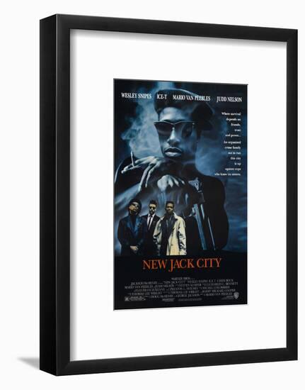 New Jack City [1991], directed by MARIO VAN PEEBLES.-null-Framed Photographic Print