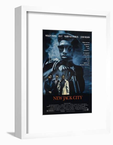 New Jack City [1991], directed by MARIO VAN PEEBLES.-null-Framed Photographic Print