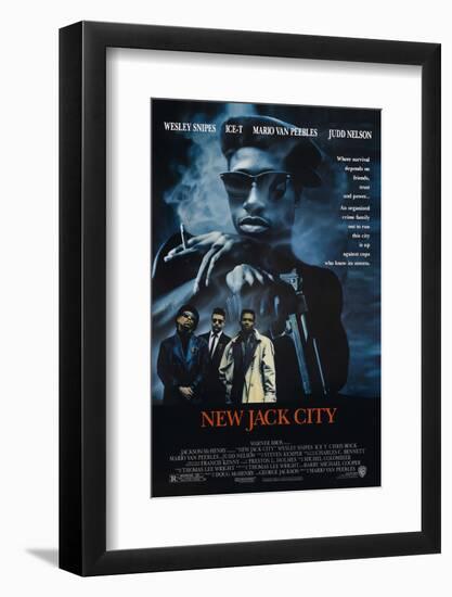 New Jack City [1991], directed by MARIO VAN PEEBLES.-null-Framed Photographic Print