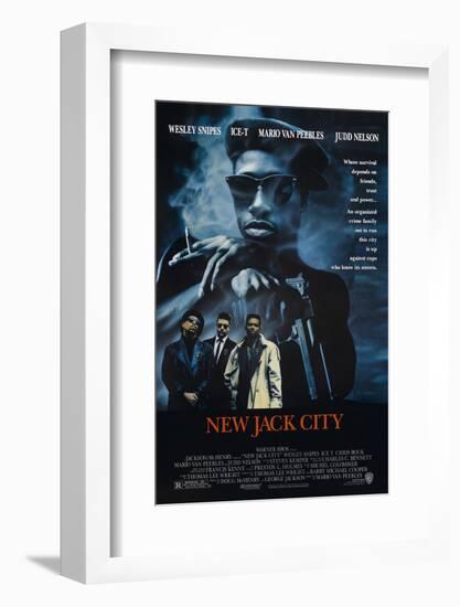 New Jack City [1991], directed by MARIO VAN PEEBLES.-null-Framed Photographic Print