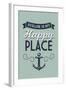 New Jersey - Avalon is My Happy Place-Lantern Press-Framed Art Print