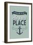 New Jersey - Avalon is My Happy Place-Lantern Press-Framed Art Print