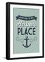 New Jersey - Avalon is My Happy Place-Lantern Press-Framed Art Print