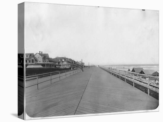 New Jersey Boardwalk-null-Stretched Canvas