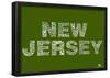 New Jersey Cities Text Poster-null-Framed Poster