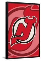 New Jersey Devils - Logo 14-null-Framed Poster