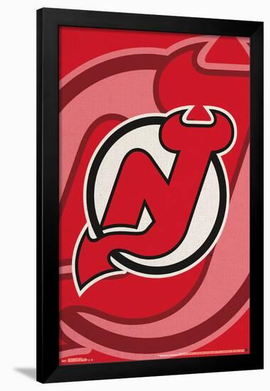 New Jersey Devils - Logo 14-null-Framed Poster