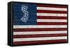 New Jersey - Distressed Flag-Lantern Press-Framed Stretched Canvas