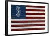 New Jersey - Distressed Flag-Lantern Press-Framed Art Print