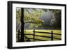 New Jersey, Hunterdon Co, Mountainville, Wooden Fence around a Meadow-Alison Jones-Framed Photographic Print