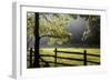 New Jersey, Hunterdon Co, Mountainville, Wooden Fence around a Meadow-Alison Jones-Framed Photographic Print