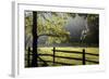 New Jersey, Hunterdon Co, Mountainville, Wooden Fence around a Meadow-Alison Jones-Framed Photographic Print