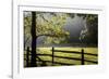 New Jersey, Hunterdon Co, Mountainville, Wooden Fence around a Meadow-Alison Jones-Framed Photographic Print