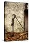 New Jersey, Hunterdon County, Cokesbury, Old Hand Pump-Alison Jones-Stretched Canvas