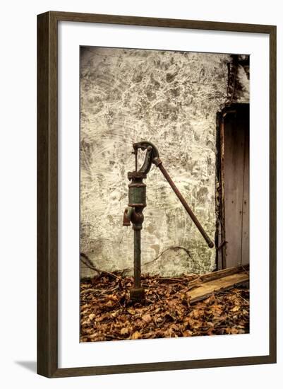 New Jersey, Hunterdon County, Cokesbury, Old Hand Pump-Alison Jones-Framed Photographic Print