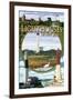 New Jersey - Lighthouse Montage Scenes-Lantern Press-Framed Art Print