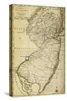 New Jersey - Panoramic Map-Lantern Press-Stretched Canvas