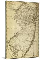 New Jersey - Panoramic Map-Lantern Press-Mounted Art Print