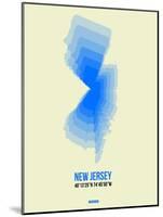 New Jersey Radiant Map 1-NaxArt-Mounted Art Print