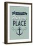 New Jersey - Sea Isle City Is My Happy Place (#1)-Lantern Press-Framed Art Print