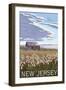New Jersey - Shack-Lantern Press-Framed Art Print