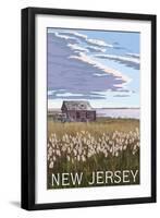 New Jersey - Shack-Lantern Press-Framed Art Print