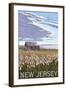 New Jersey - Shack-Lantern Press-Framed Art Print