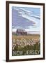 New Jersey - Shack-Lantern Press-Framed Art Print