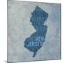 New Jersey State Words-David Bowman-Mounted Giclee Print