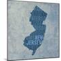 New Jersey State Words-David Bowman-Mounted Giclee Print