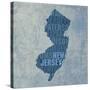 New Jersey State Words-David Bowman-Stretched Canvas