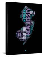 New Jersey Word Cloud 1-NaxArt-Stretched Canvas
