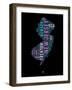 New Jersey Word Cloud 1-NaxArt-Framed Art Print
