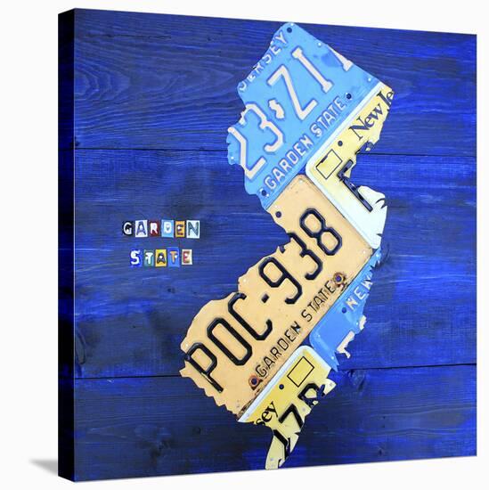 New Jersey-Design Turnpike-Stretched Canvas