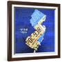 New Jersey-Design Turnpike-Framed Giclee Print