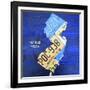 New Jersey-Design Turnpike-Framed Giclee Print
