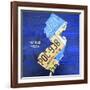 New Jersey-Design Turnpike-Framed Giclee Print