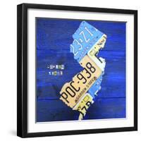 New Jersey-Design Turnpike-Framed Giclee Print