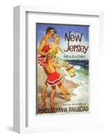 New Jersy Seashore Resorts-null-Framed Art Print