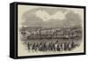 New Landing Stage St George's Pier, Liverpool-null-Framed Stretched Canvas