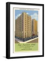 New Lawrence Hotel, Lake Michigan-null-Framed Art Print