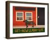 New Leash On Life Open Text-Stephen Huneck-Framed Giclee Print