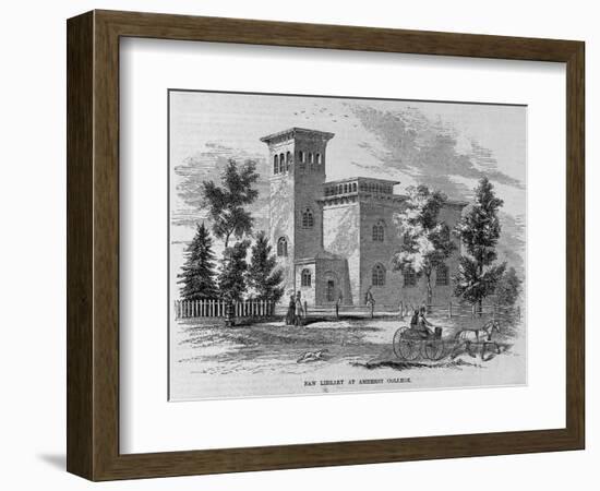 New Library at Amherst College Illustration-null-Framed Giclee Print