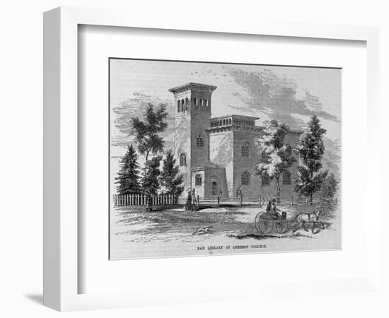 New Library at Amherst College Illustration-null-Framed Giclee Print