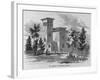 New Library at Amherst College Illustration-null-Framed Giclee Print