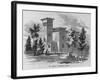 New Library at Amherst College Illustration-null-Framed Giclee Print